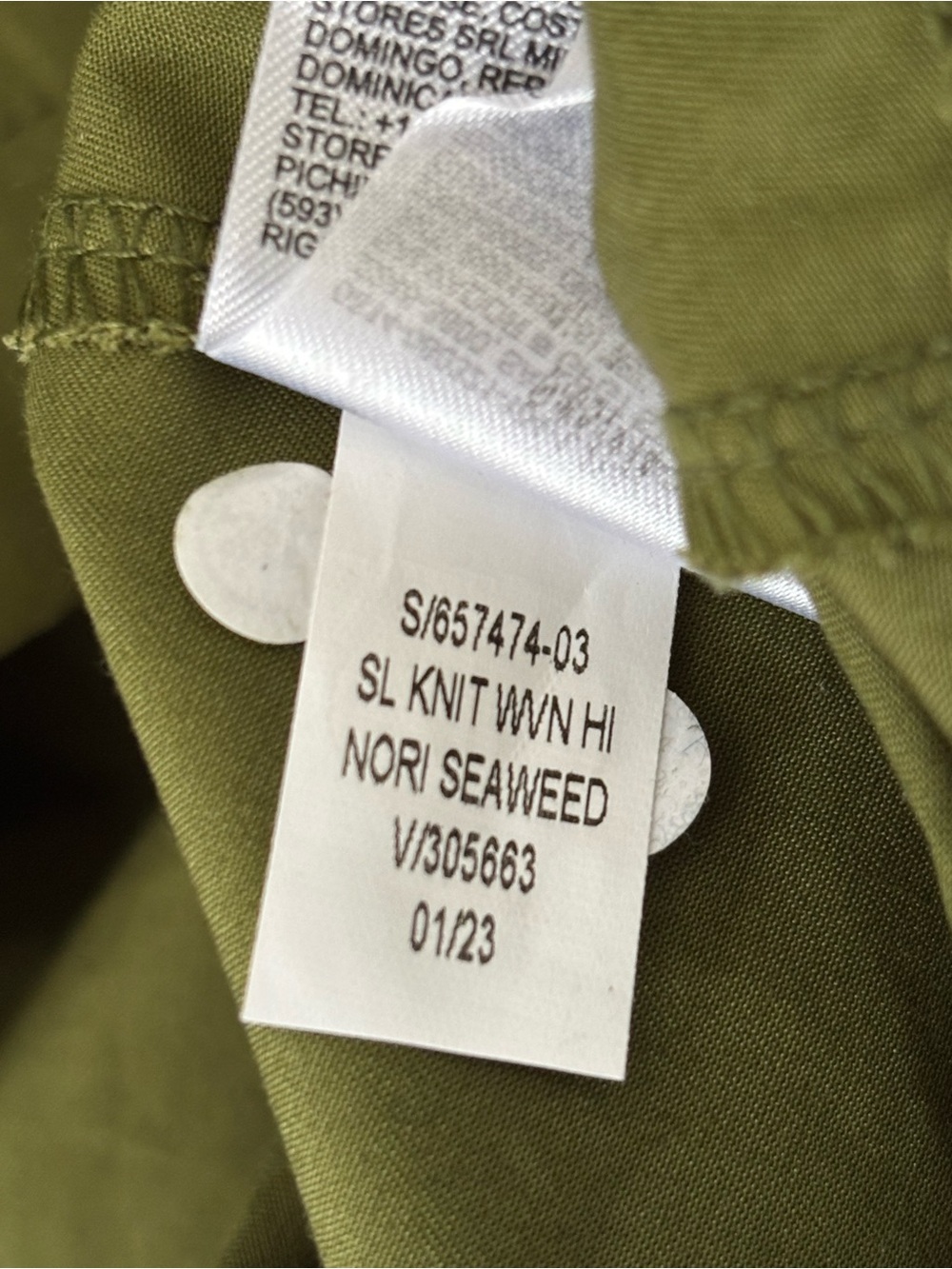 Old Navy Fit & Flare Combination Midi Dress Nori Seaweed L - Picture 6 of 6